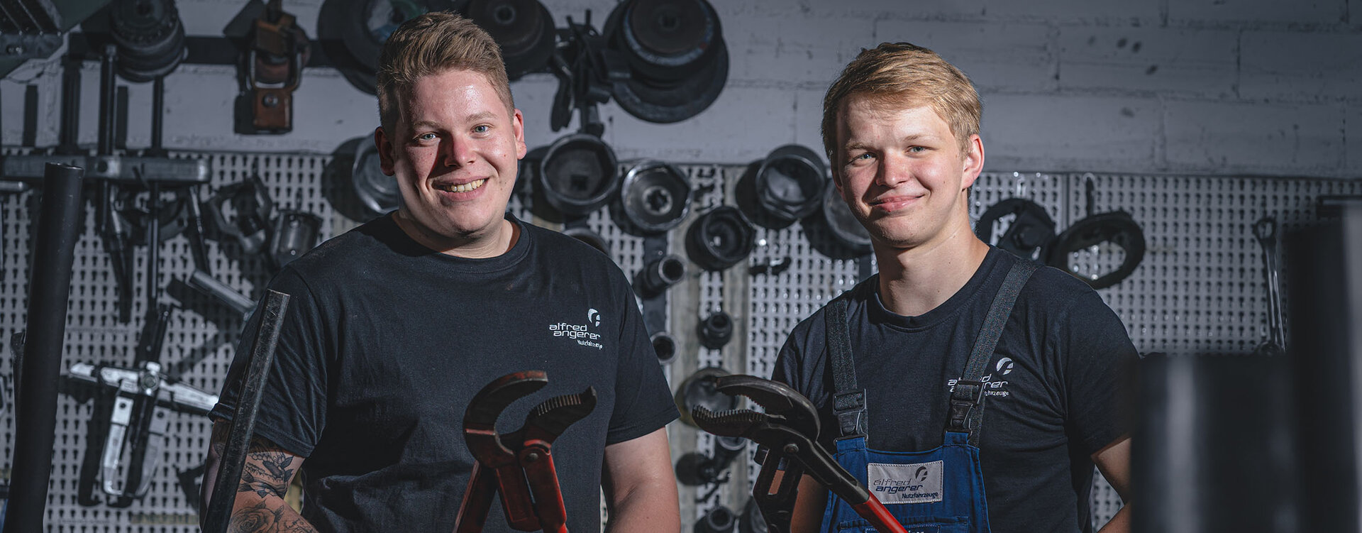 Bild von Auszubildenden bei Firma Angerer