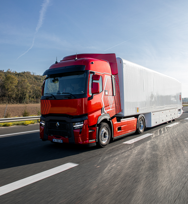 Ansicht Renault LKW rot