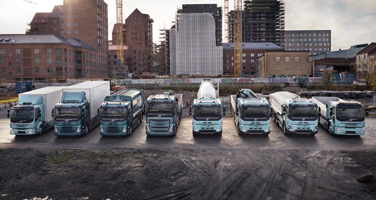 Ansicht verschiedener LKW Modelle